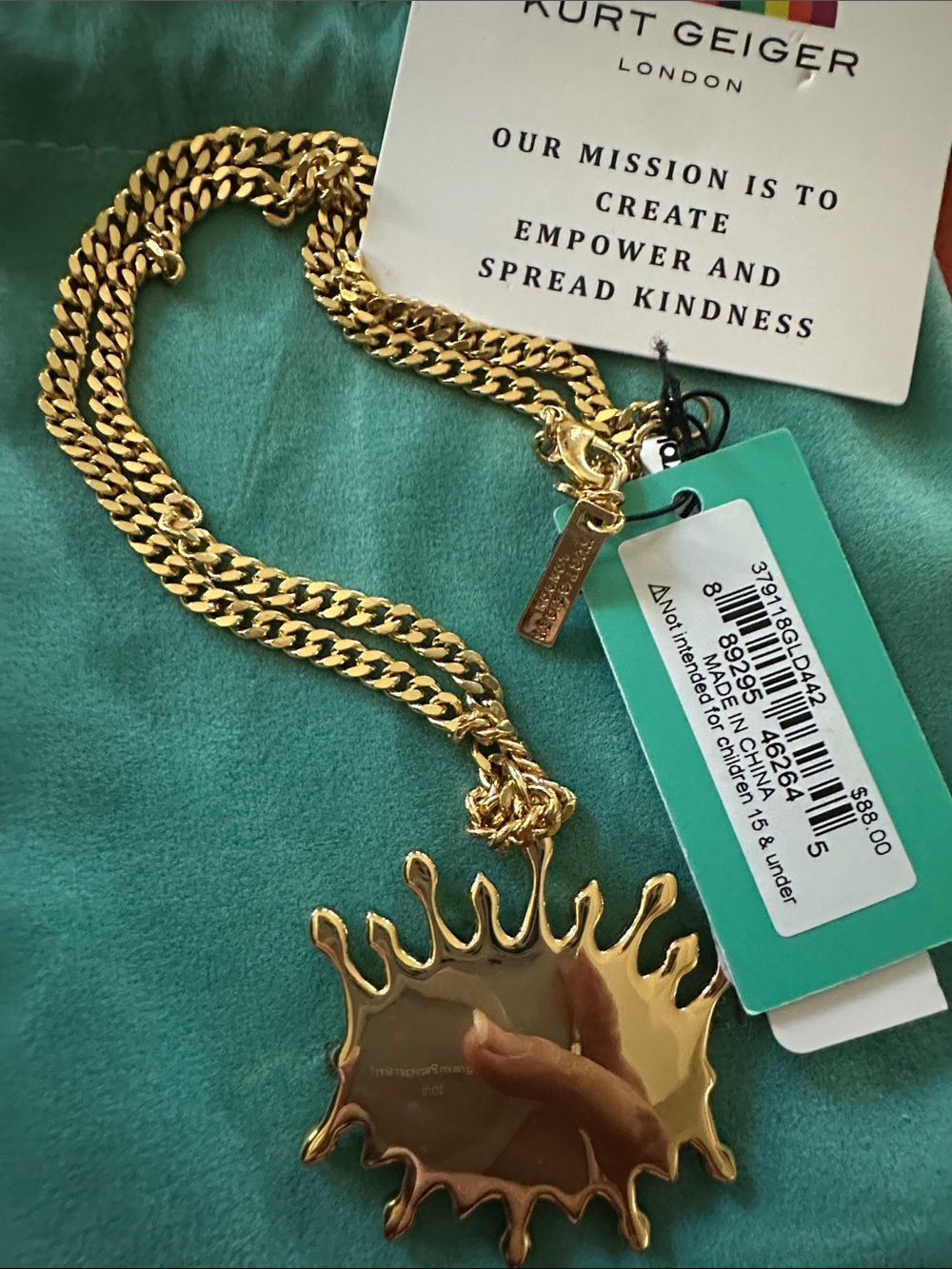 Kurt Geiger Evil Eye Necklace NWT - Picture 2 of 3